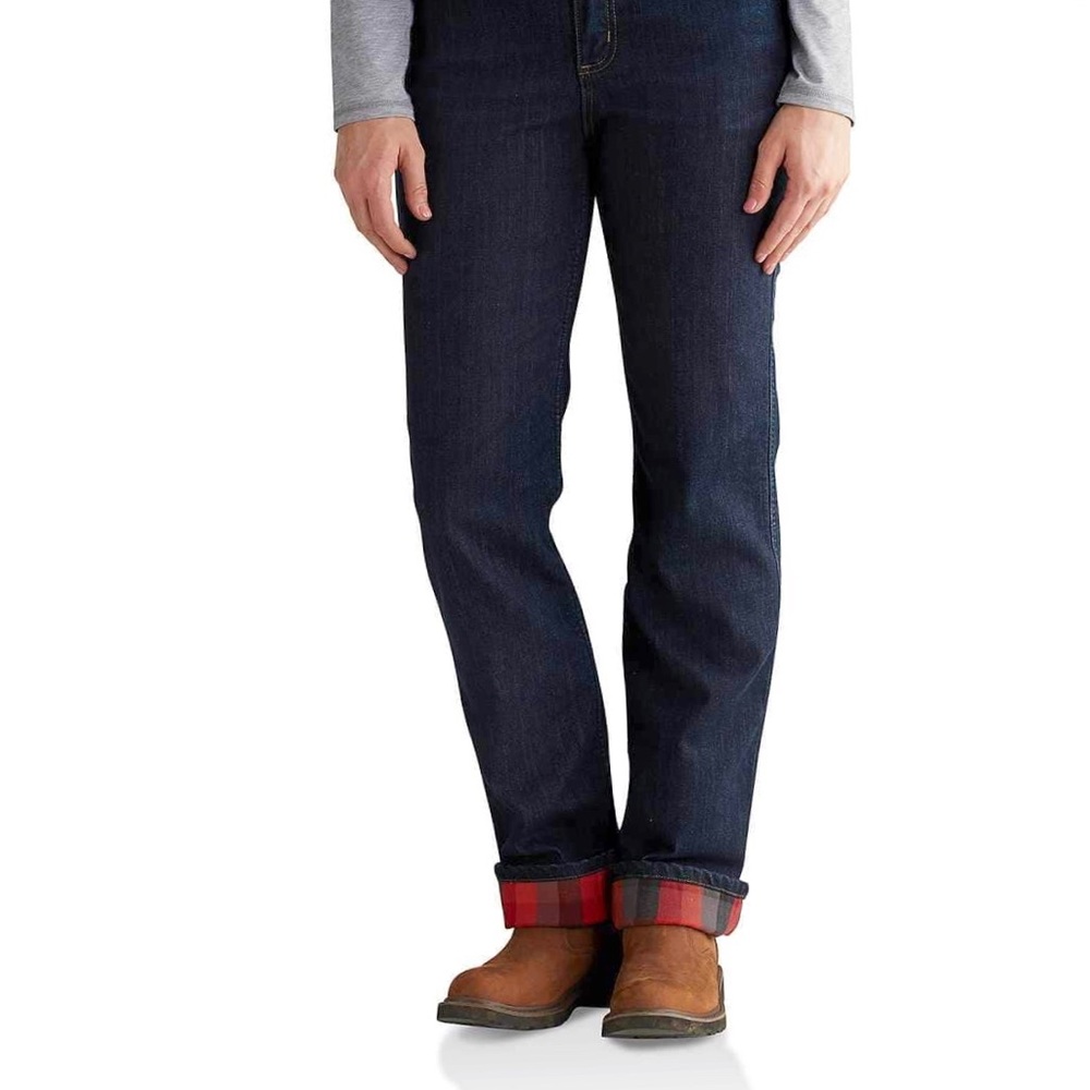 Carhartt Women's Flannel Lined Jeans “Blaine”